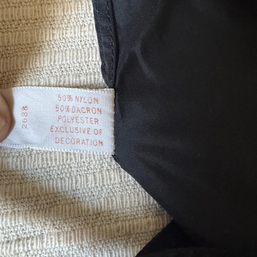 Vintage 1960s Black Slip Scallop Hem